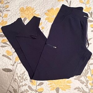 Figs Yola skinny navy scrub pant XS